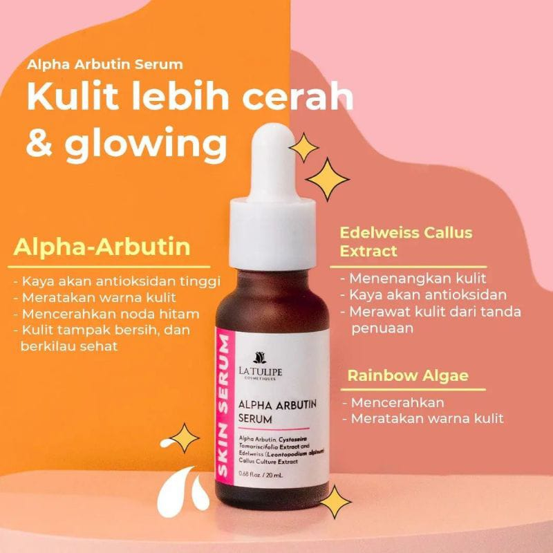 LA TULIPE SERUM ALPHA ARBUTIN | Hyaluronic 20ML