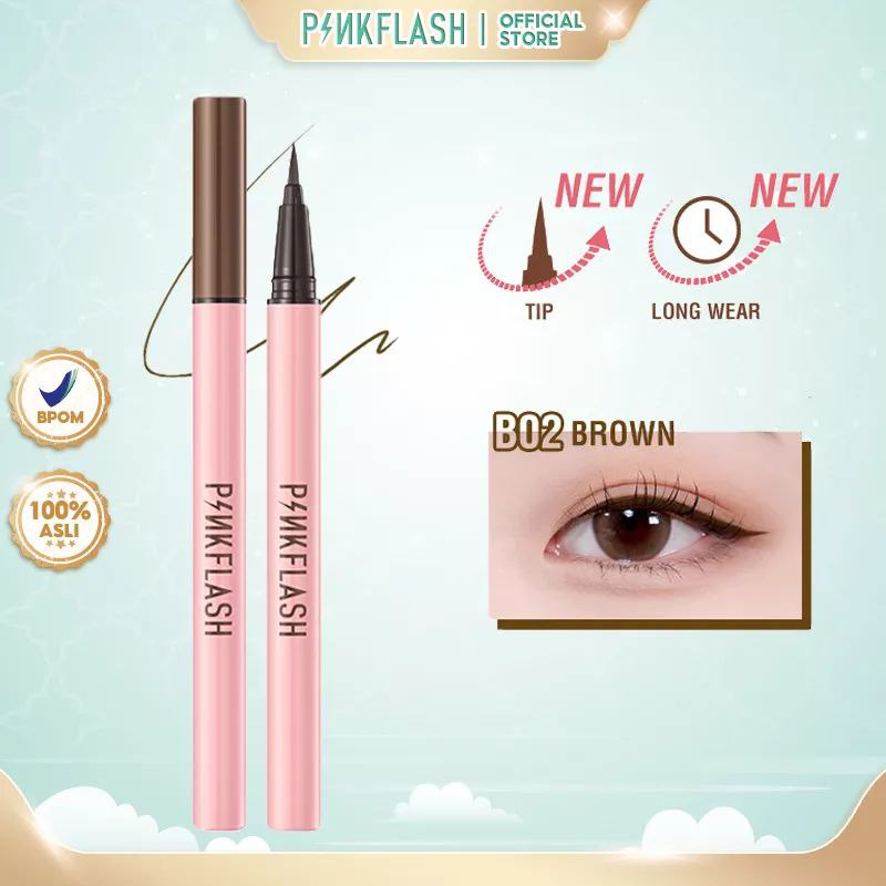 LF - PINKFLASH Upgraded Eyeliner Tahan Air Sepanjang Masa Lama Eyeliner Pensil Cepat Kering