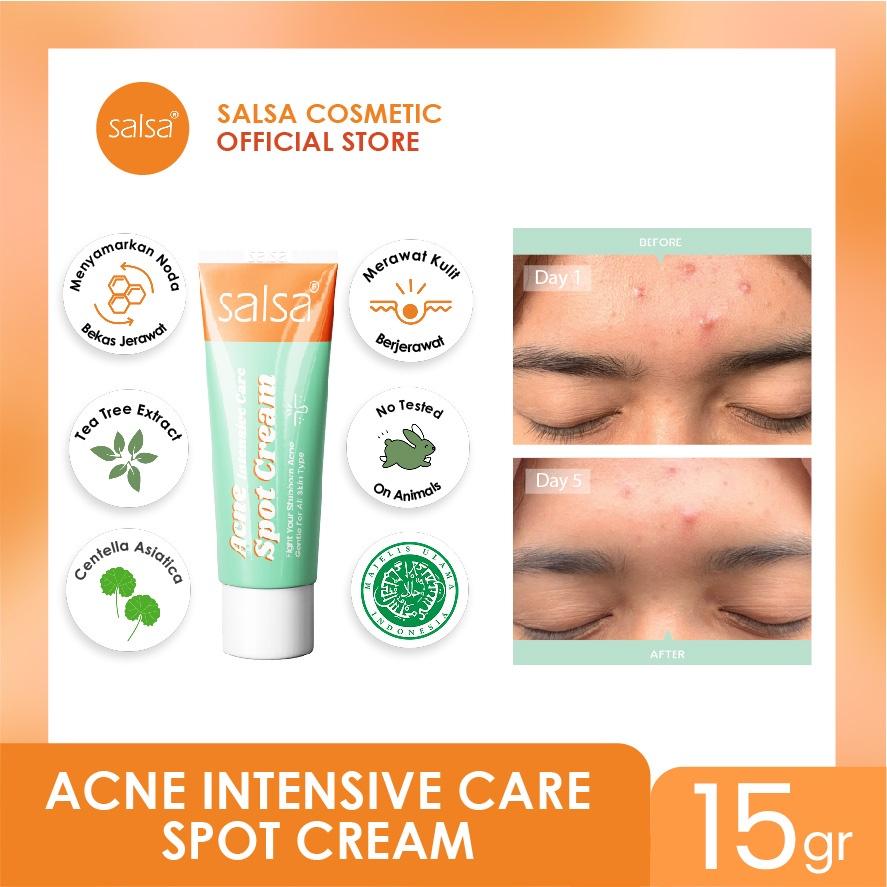 MFI - SALSA ACNE INTENSIVE CARE SPOT CREAM | OBAT TOTOL JERAWAT BY SALSA | NETTO 15 GR