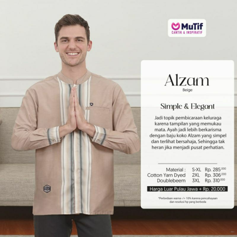 Mutif Sarimbit Alzamira Beige Toasted Brown Mutif Alzamira Mutif Man Alzam Little Alzamira Alzam Baju Muslim Gamis Sarimbit Keluarga Family Series Terbaru Ori Lebaran 2023