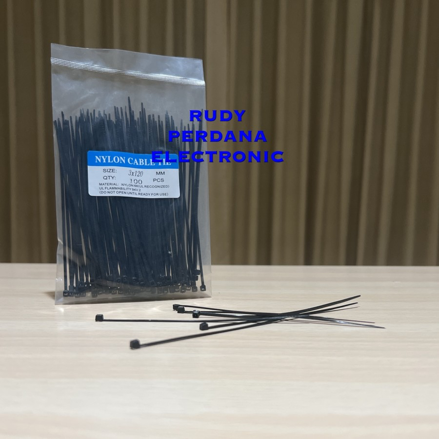 NYLON CABLE TIE KABEL TIES NILON 3x120MM 3 x 120 MM 12 CM