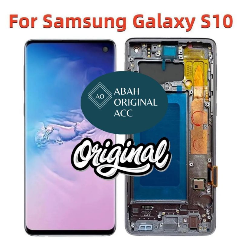 LCD SAMSUNG S10 5G FULLSET FRAME SUPER AMOLED ORI