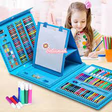 

Alat Lukis Set 208pcs Crayon Oil Paste Krayon Mewarnai Pensil Warna Cair Perlengkapan Tulis Sekolah