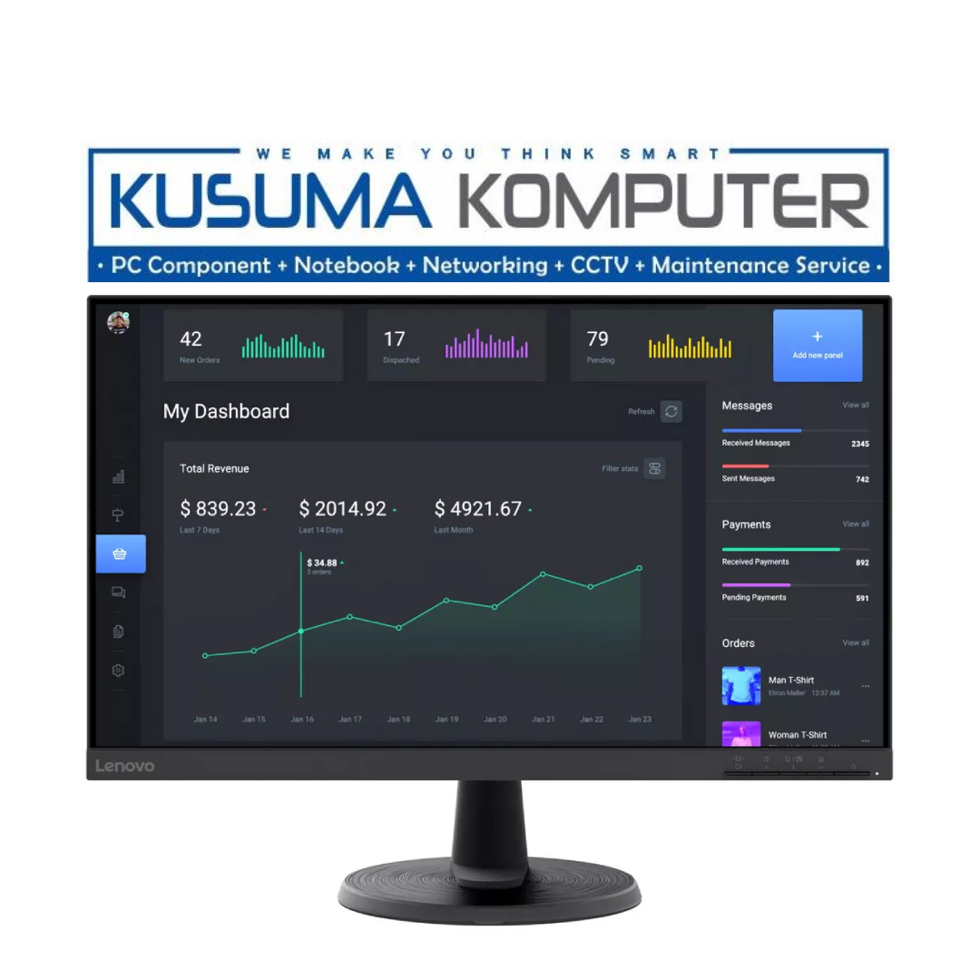 Lenovo Monitor D24-40 24&quot; VA 75Hz FHD HDMI