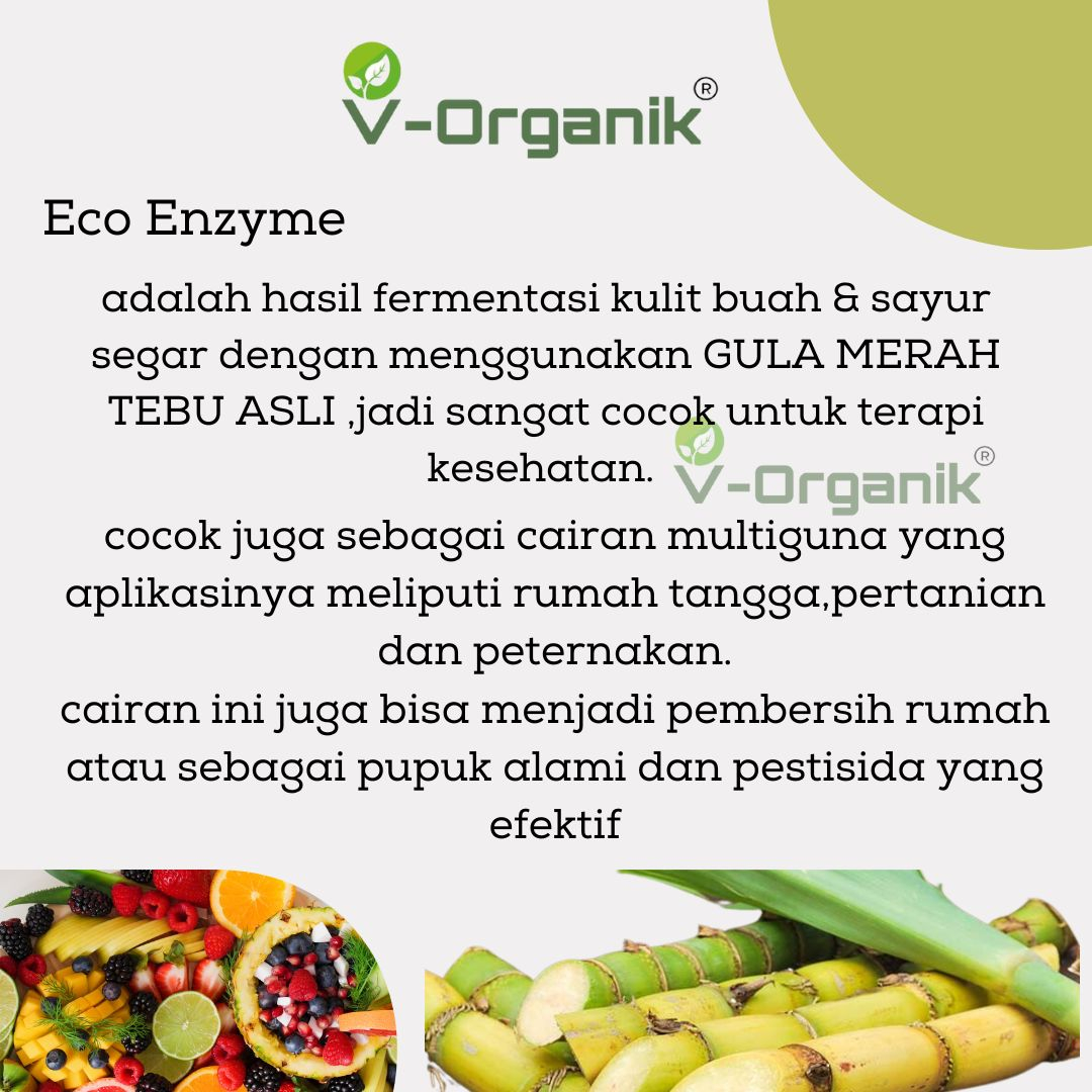 Eco Enzyme Bahan Gula Merah Tebu Asli 100ML