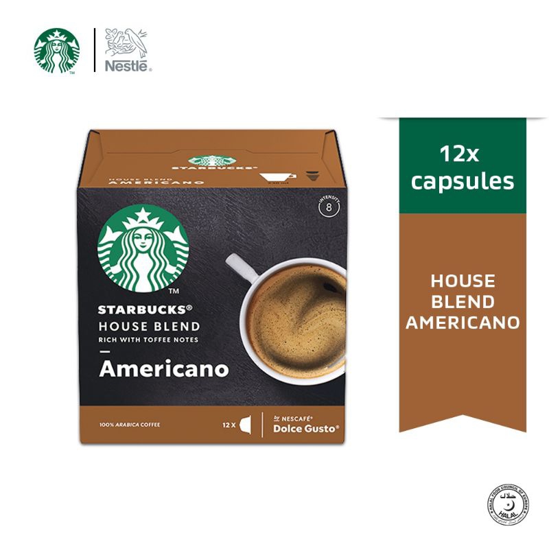 

DOLCE GUSTO House Blend AMERICANO [12 Capsules] STARBUCKS
