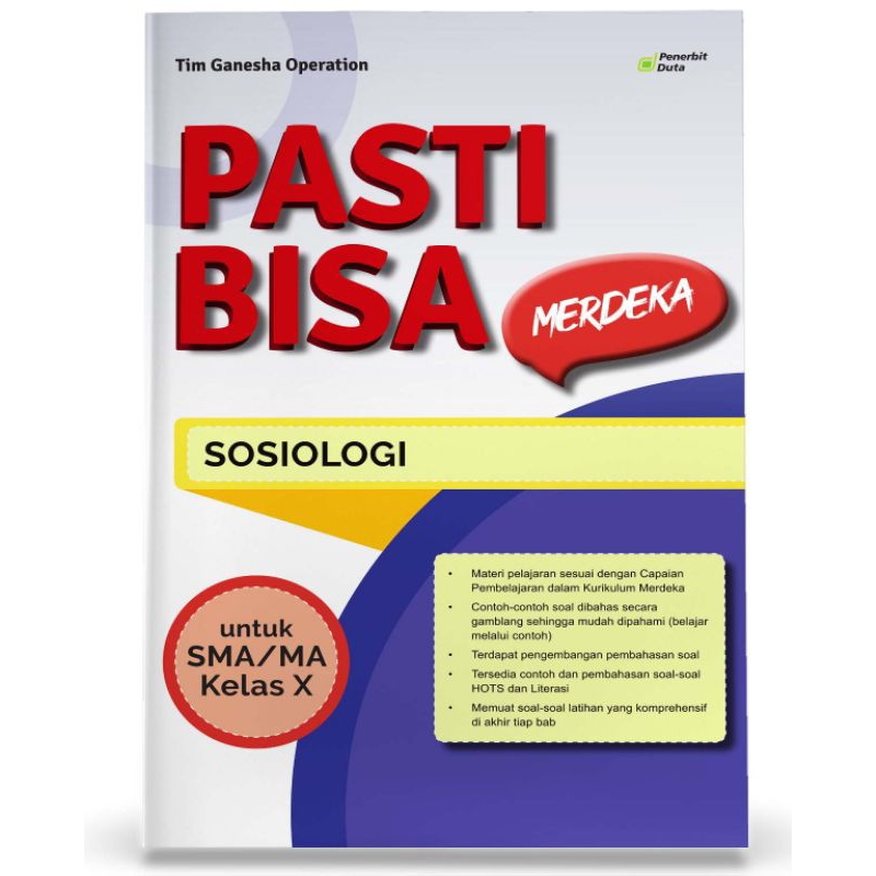 

PASTI BISA MERDEKA Ilmu Pengetahuan Sosial – Sosiologi SMA/MA Kelas X