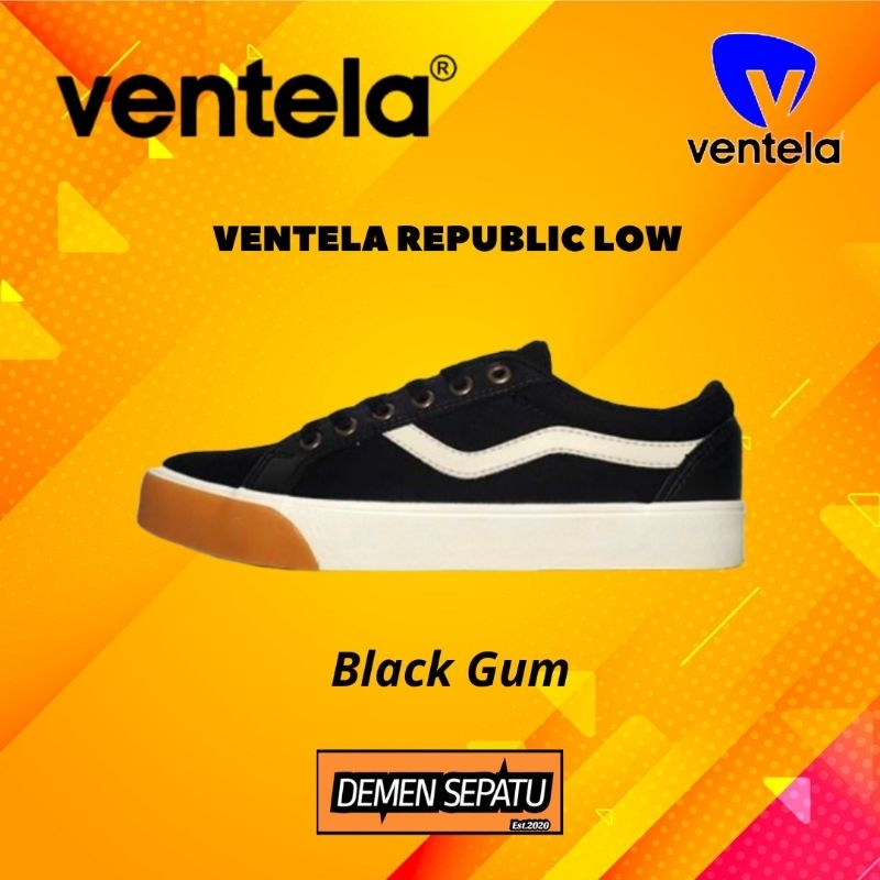 Ventela Republic Low Black Gum