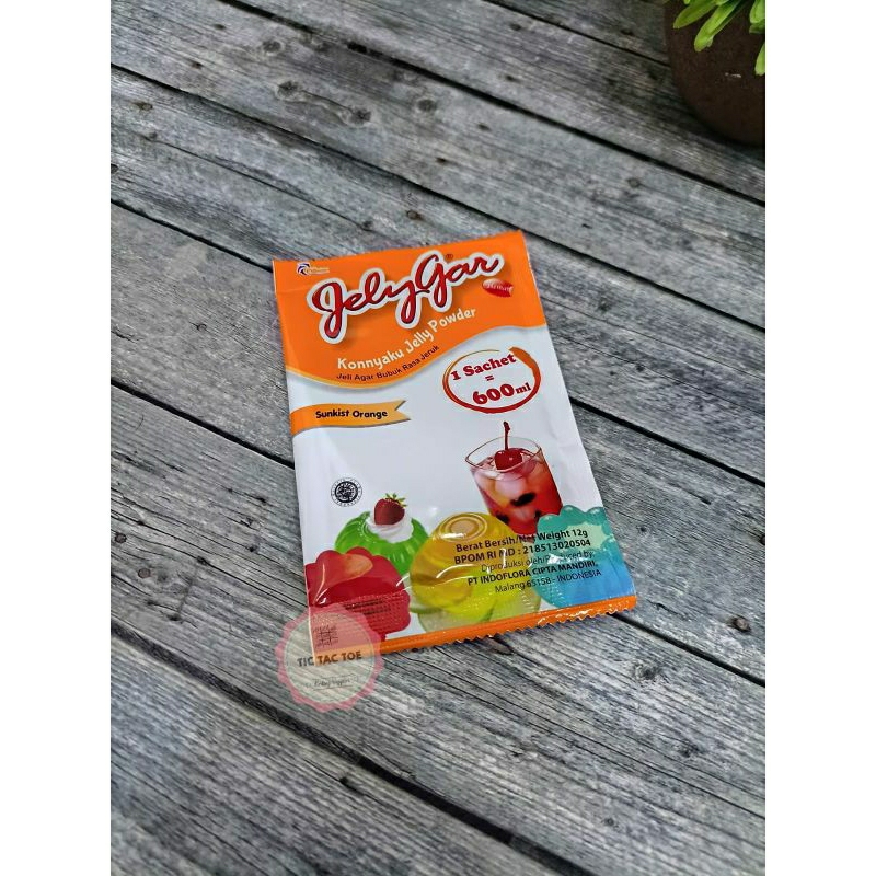 JellyGar Rasa Orange Sachet 12gr / Serbuk Jelly