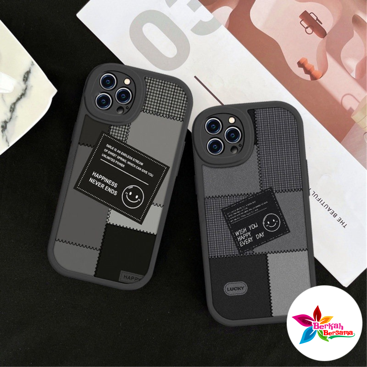 SS818 SOFTCASE SILIKON CASING CUTE SMILE FOR SAMSUNG A14 5G A20 A30 A20S A32 4G A33 A34 5G A50 A50S A30S A51 A52 A53 A54 5G A750 A7 2018 BB8315