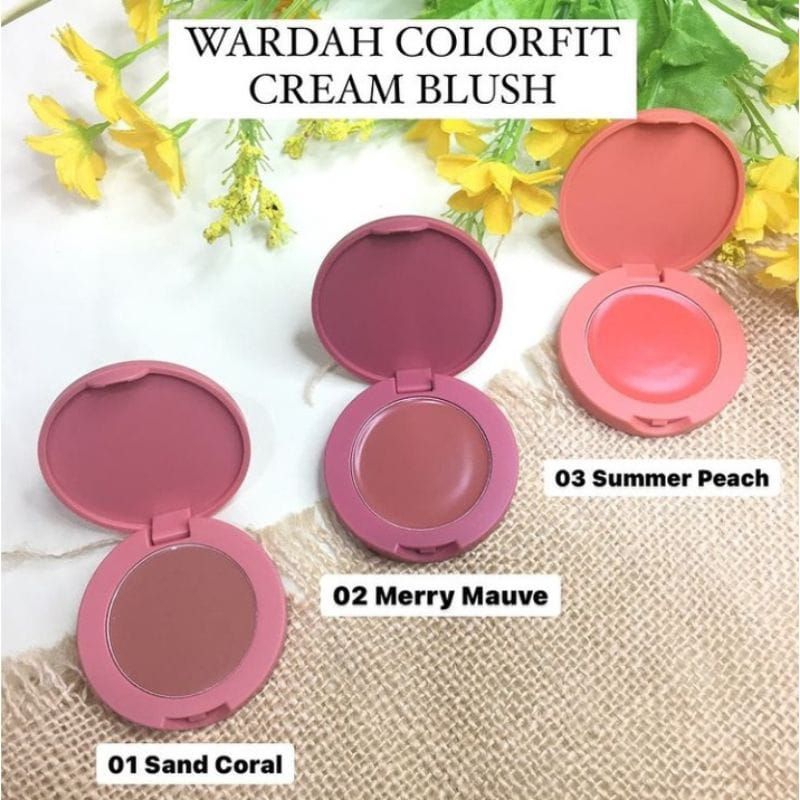 WARDAH Colorfit Cream Blush Intense Pigmented 3gr