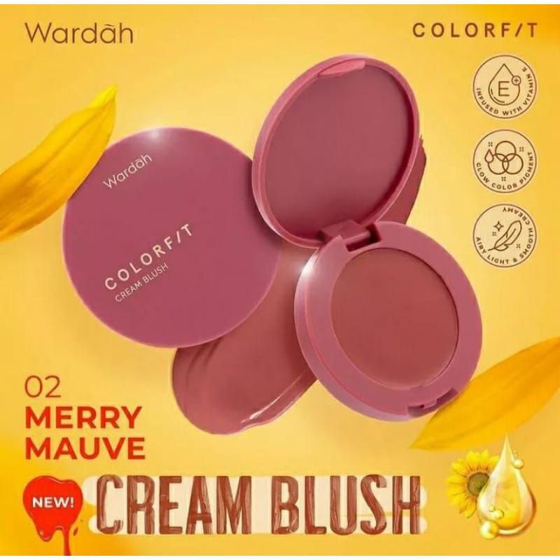 WARDAH Colorfit Cream Blush Intense Pigmented 3gr