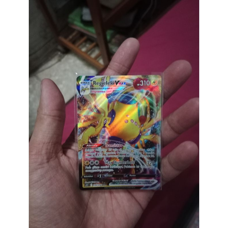 kartu pokemon bahasa Indonesia Regieleki vmax