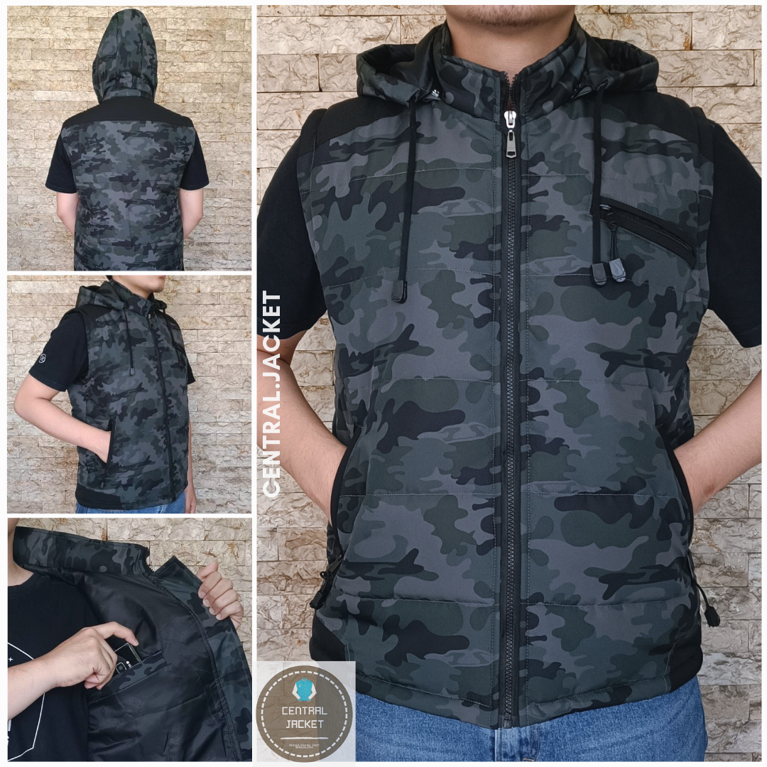 ROMPI PARASUT WATERPROOF MOTIF ARMY/LORENG -  ROMPI MOTOR PRIA