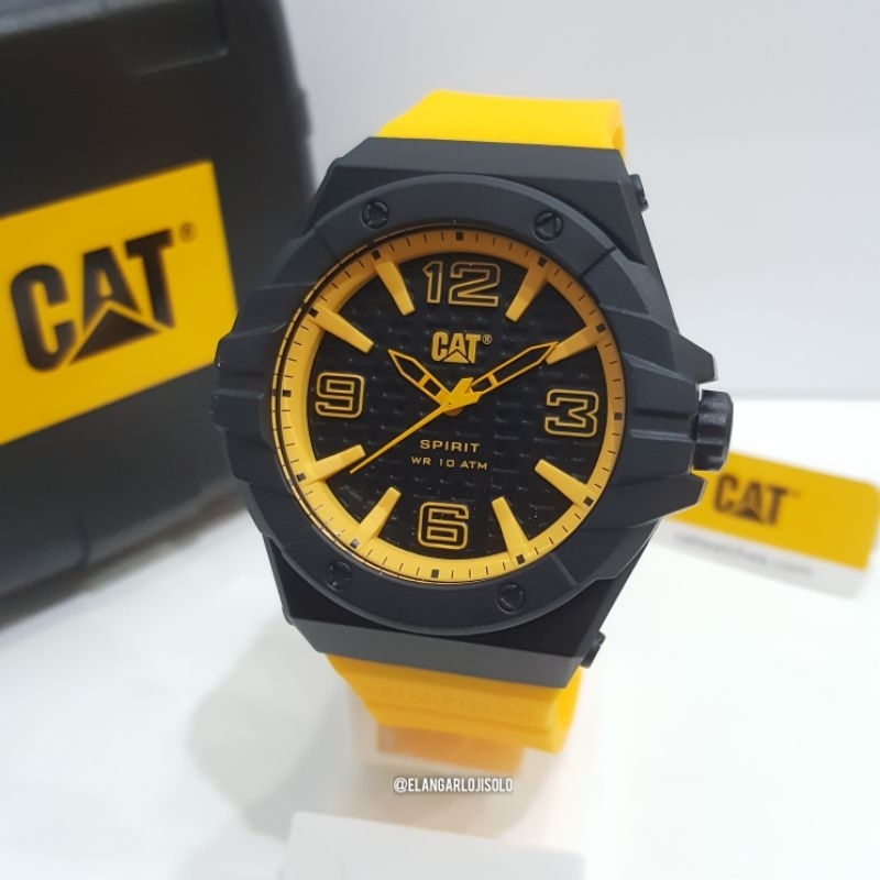 JAM TANGAN PRIA CATERPILLAR LE.111.27.137 RUBBER ORIGINAL