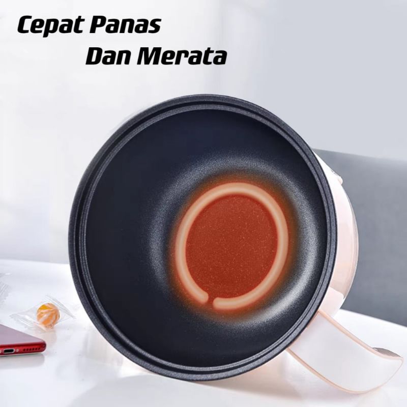 Panci Listrik Lapisan Keramik / Multifungsi Elektrik Fry Pan / Panci Electric⭐Super8⭐