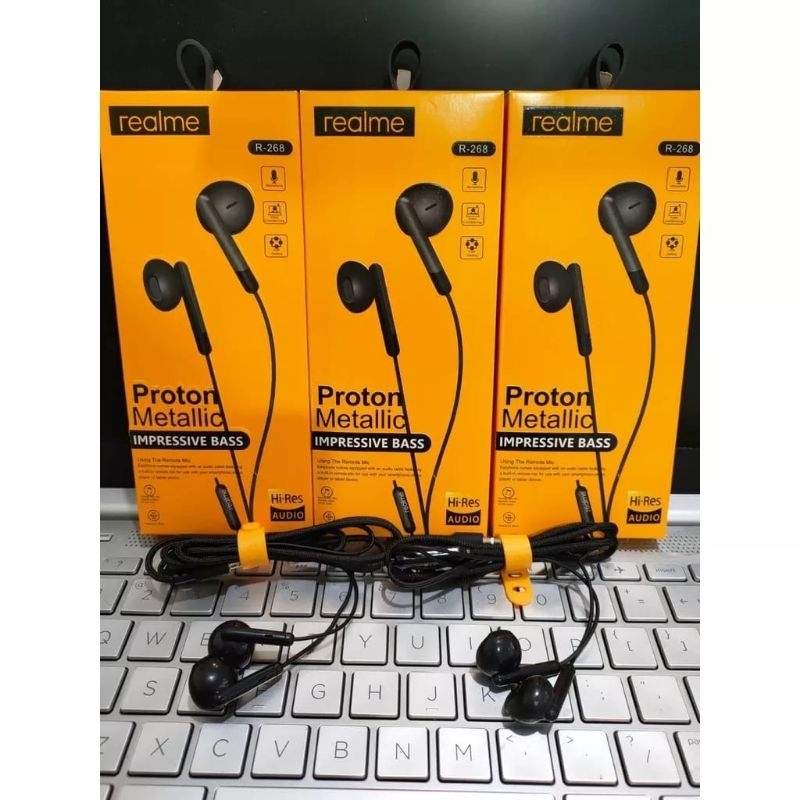 HF handset handsfree Realme proton metalic model R-268