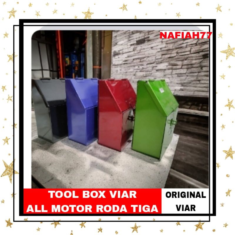 (ORIGINAL VIAR) TOOL BOX VIAR 100CC VIAR 150CC VIAR 200CC VIAR 300CC ALL MOTOR RODA TIGA SPARE PARTS MOTOR RODA TIGA