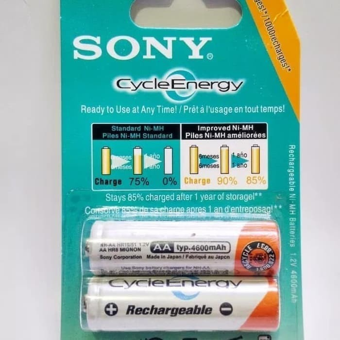 Baterai Charger AA / Batre Charger Sony 4600 Mah - Sony 4600Mah