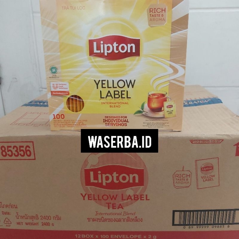 

Lipton Yellow Label Black Tea Enveloped Teh Hitam Celup isi 100 bag