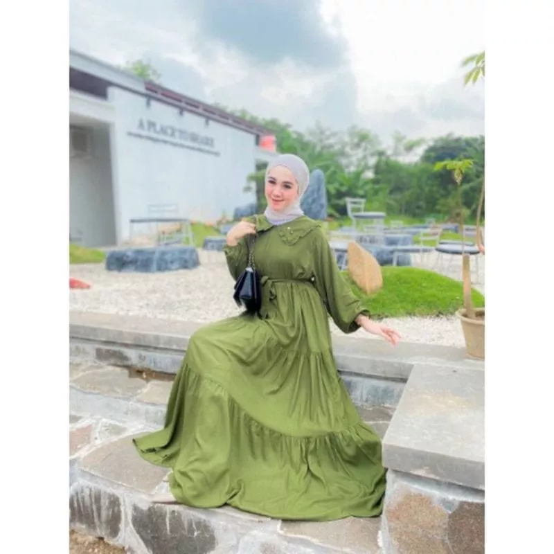 GAMIS NOORA JUMBO GAMIS POLOS REMPEL SUSUN WANITA/ DRESS  KEKINIAN/ GAMIS MUSLIM FASHION/ GAMIS IBU-IBU/ GAMIS TERBARU/ GAMIS PREMIUM