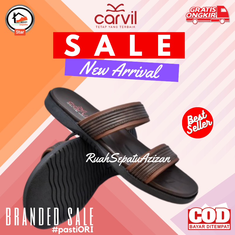 Sandal Pria Carvil / Carvil Juno 02M / Sandal Carvil ORIGINAL