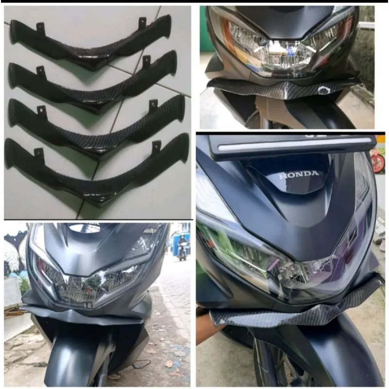 WINGLET HONDA NEW PCX 160 CARBON WTP/CELUP BUKAN KEVLAR