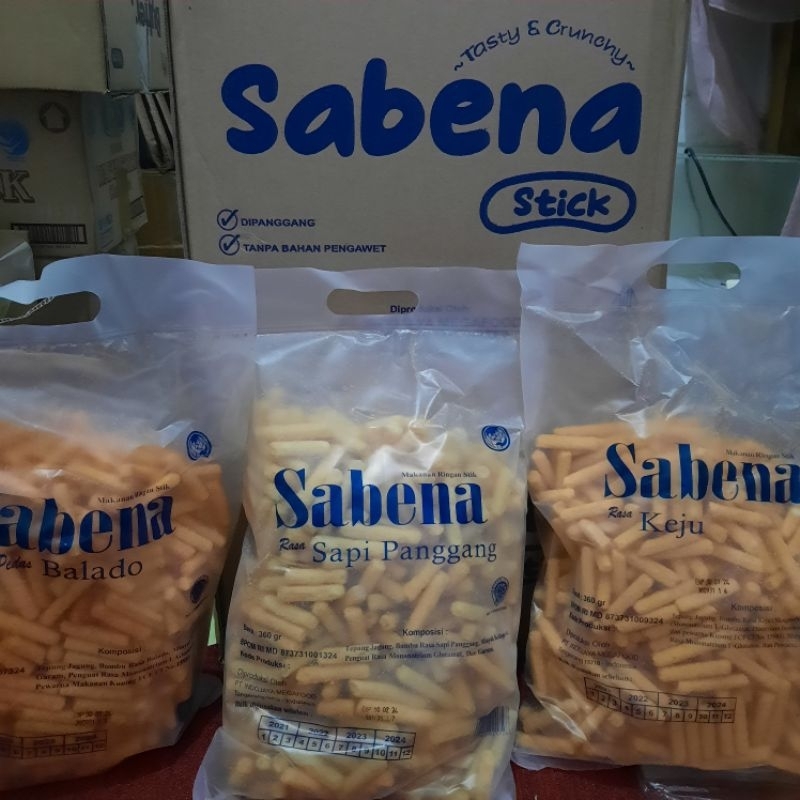 

(DUS) Cemilan Sabena stick Keju,sapi panggang,balado