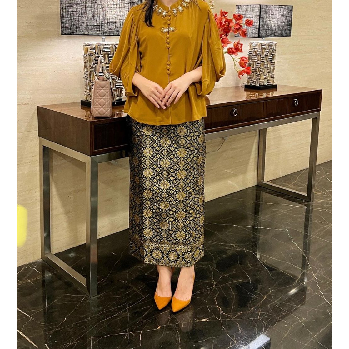 Rok Songket Lilit Tenun Asli Palembang || Rok Lilit Batik Premium || SALE!! Rok Lilit JUMBO || Bawahan Kebaya || Seragam Pesta dan Wisuda ~ DVN STYLE