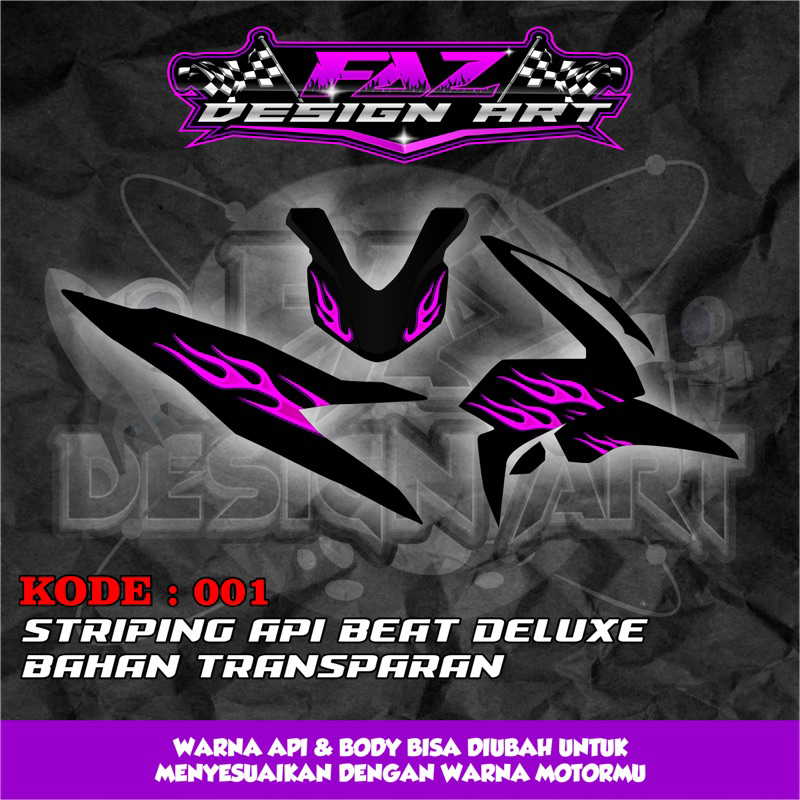 STRIPING API TRANSPARAN BEAT DELUXE