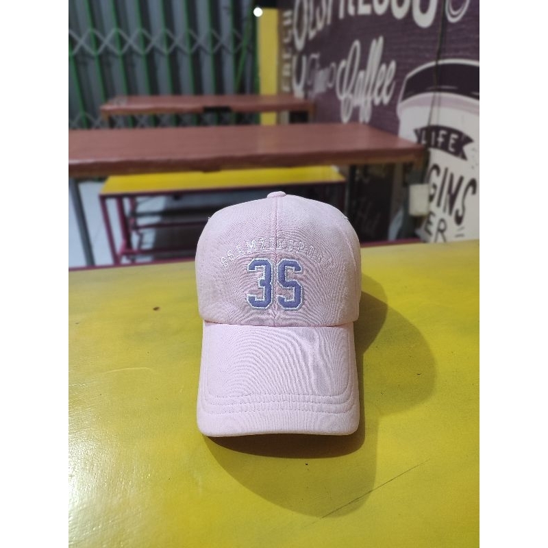 Topi Simple Caps Ssamzie Sport Baby Pink