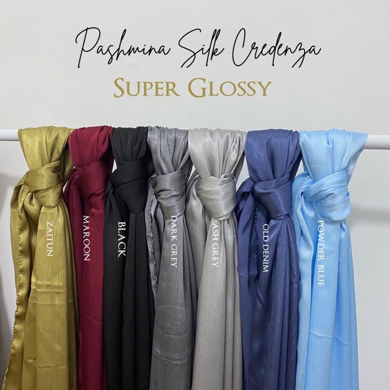 PASHMINA SILK CARDENZA PREMIUM // PASHMINA SATIN KEKINIAN