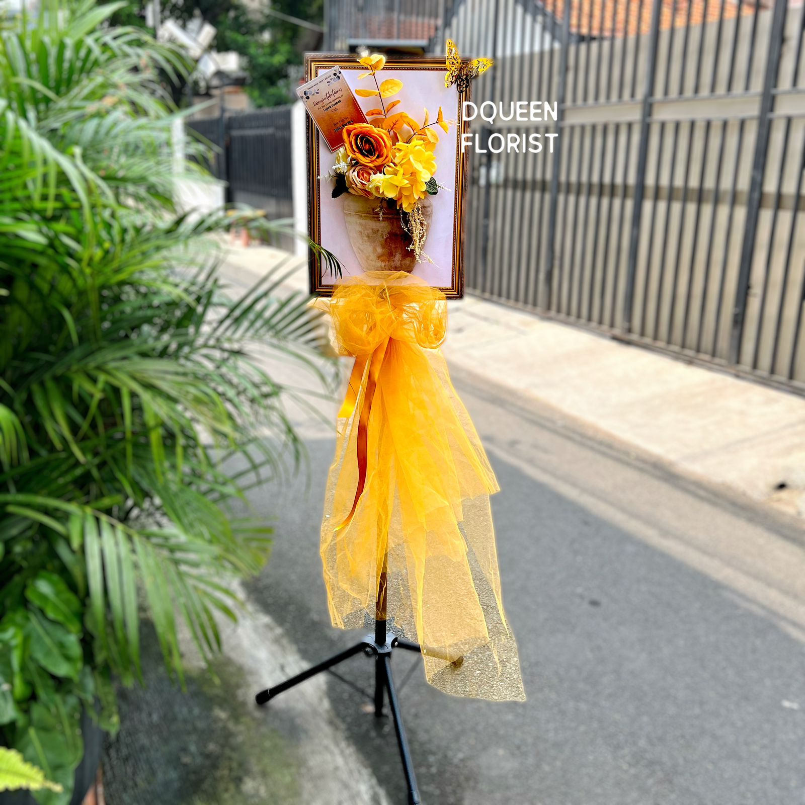 Dqueen Florist - Standing Frame Artificial Gift Grand Opening Birthday Unik