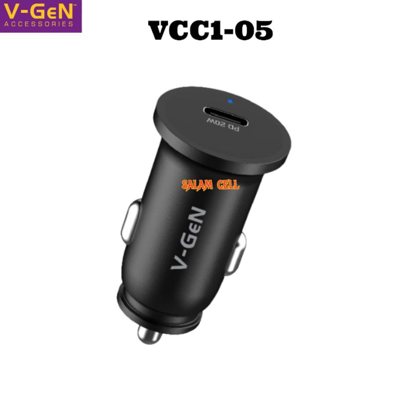 Charger Mobil V-Gen VCC1-05Fast Car ChargerPD20WLED Indicator  Original