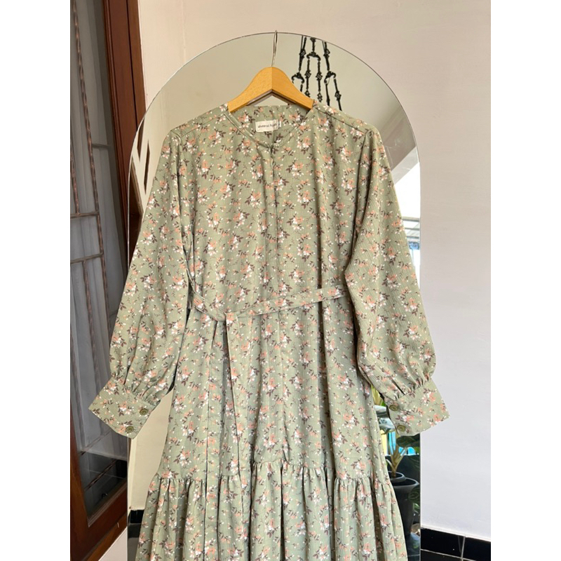 Jemma florie Dress Motif cringkel