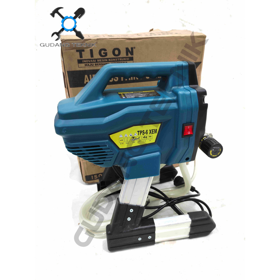 Mesin Semprot Cat Spray Gun AIRLESS TPS 6XEM TIGON / Mesin Cat Tanpa Kompresor Spraygun Painter TPS 6 TIGON