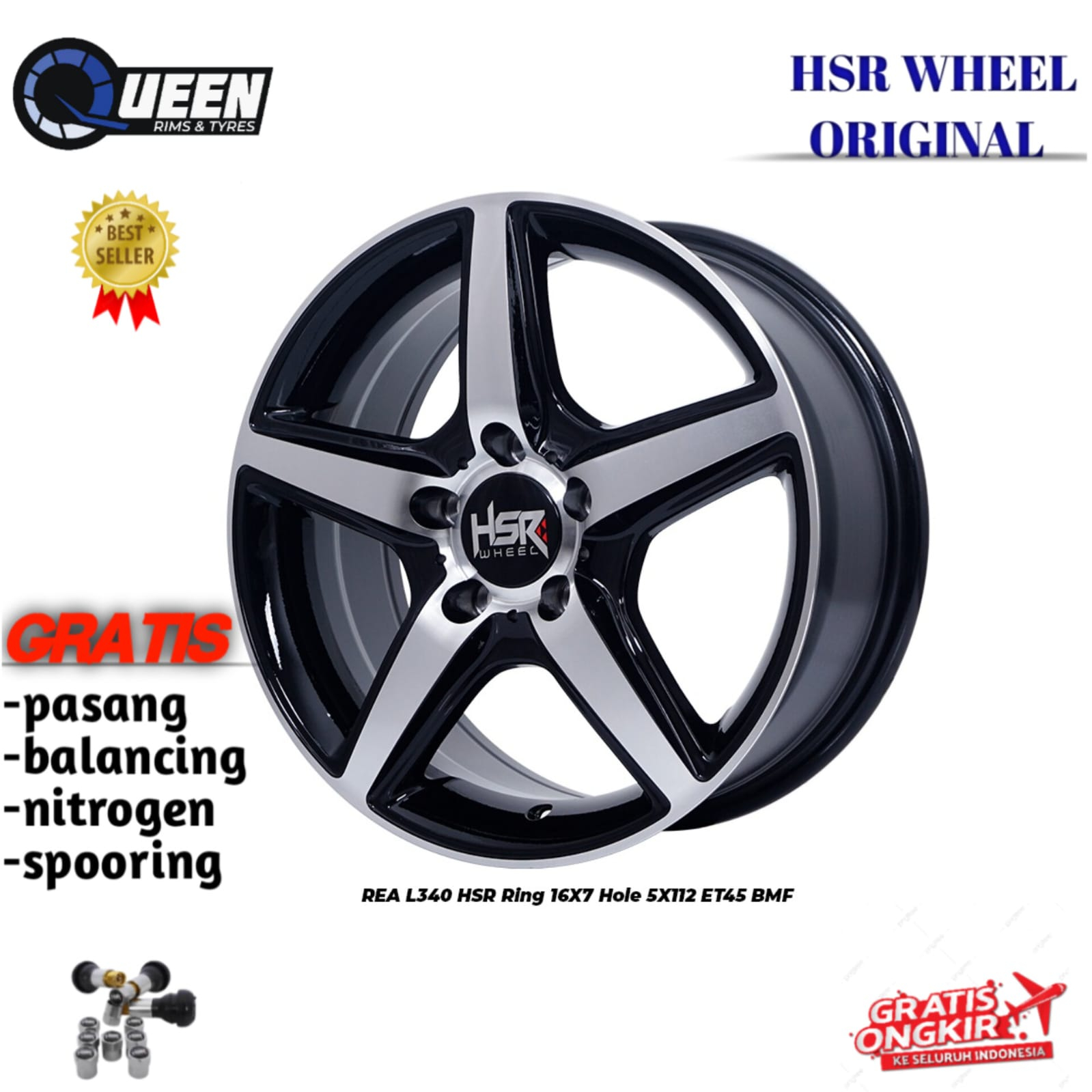 Velg mobil mini cooper new s,mercedes,bmw,audi,lexus HSR REA Ring16