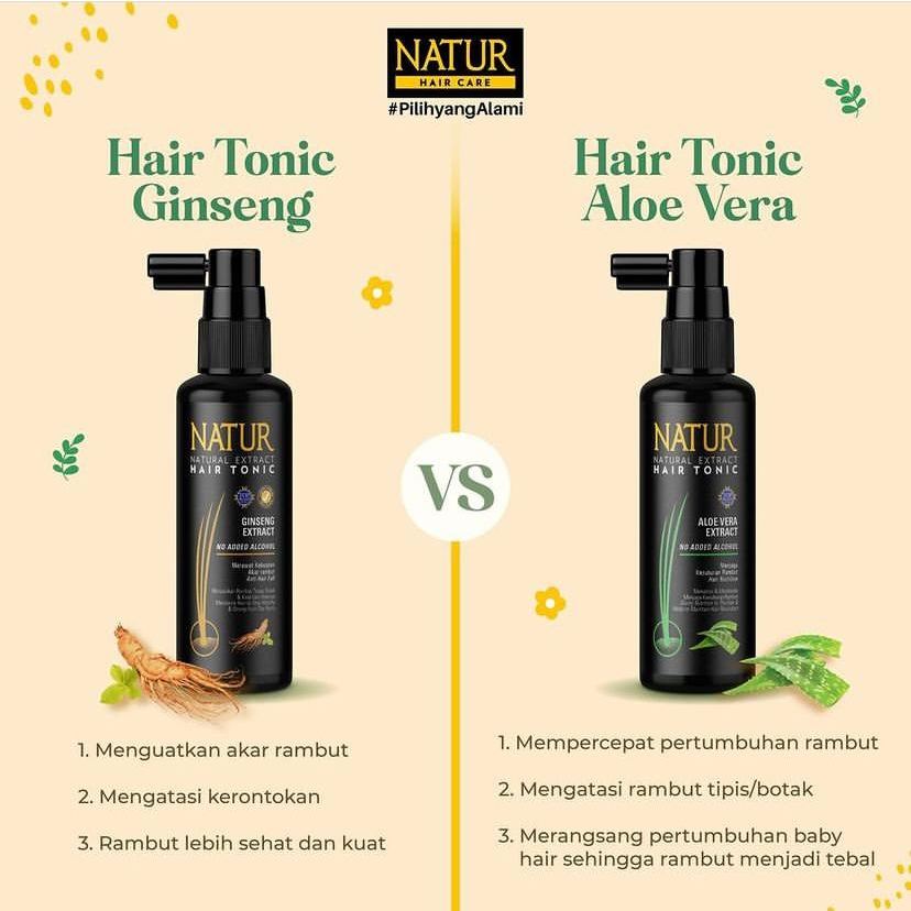 Natur Hair Tonic Gingseng | Aloe Vera - Hair tonic hair vitamin hair serum