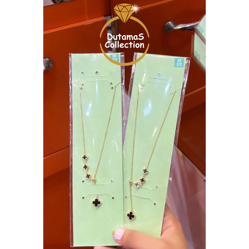 Kalung Vancleef Dewasa Berat 3.2gram Emas Asli Kadar 375% (8k)