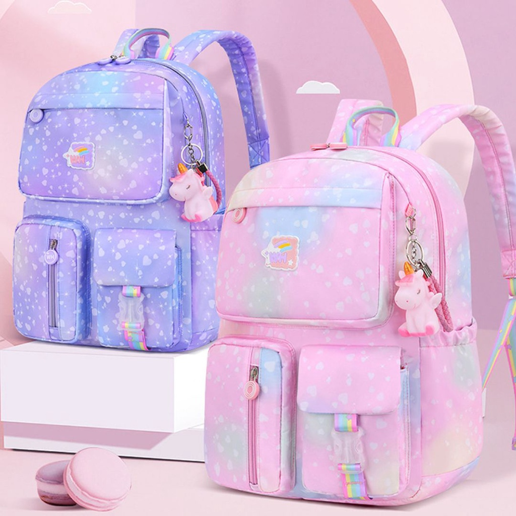 𝐆𝐨𝐨𝐝𝐬𝐂𝐨 Tas Ransel Sekolah Anak Perempuan Tas Sekolah Anak Model Korea Import Tas Ransel Wanita Backpack Korean Fashion