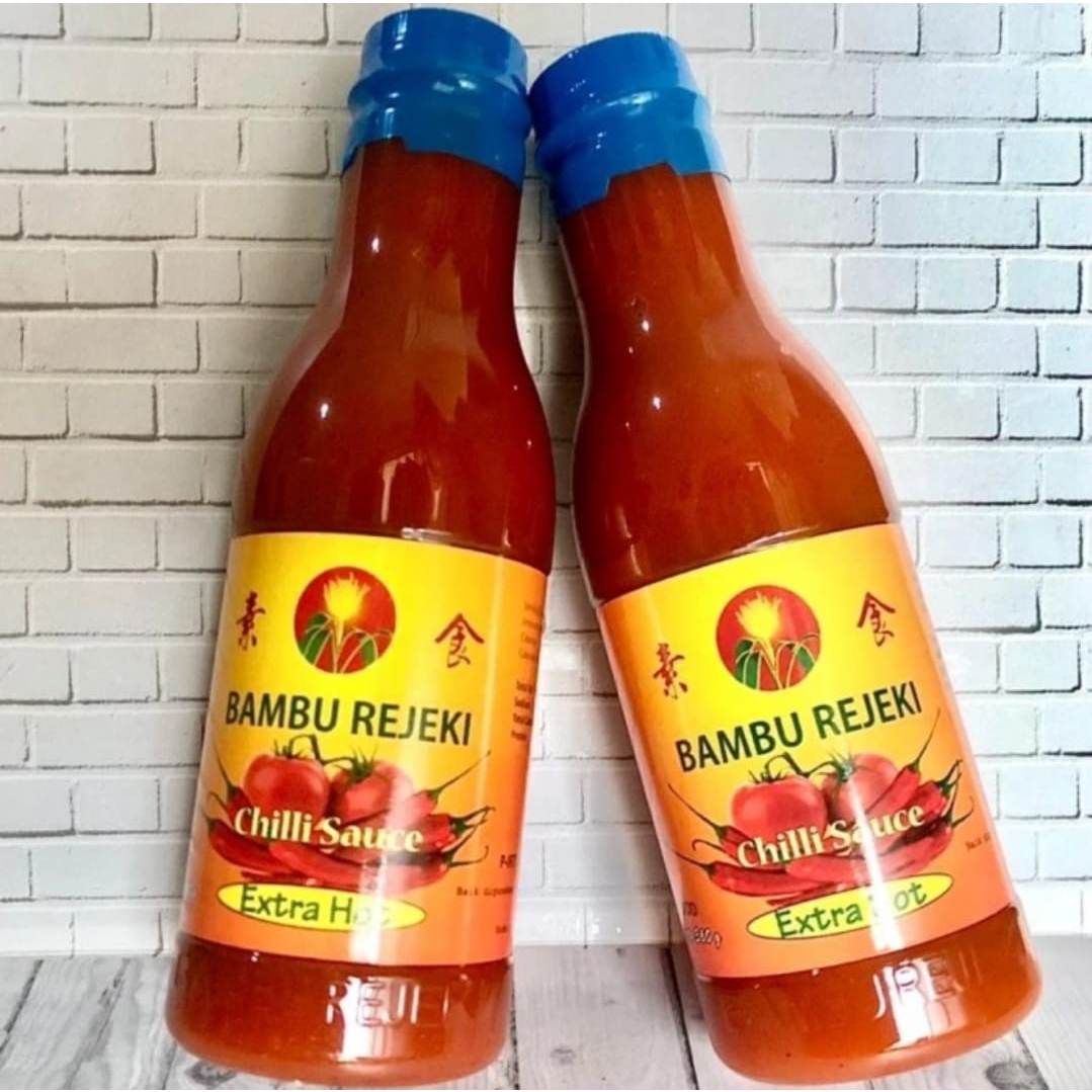 

Sambal Saus Saos Sauce Bambu Rejeki Bambu Rezeki Vegetarian Vegan - Botol 170 Gr
