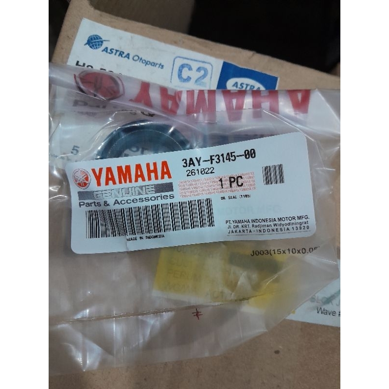 SEAL SIL  SHOCK DEPAN YAMAHA MIO MIO J JUPITER Z KODE PART 3AY-F3145-00 ORIGINAL