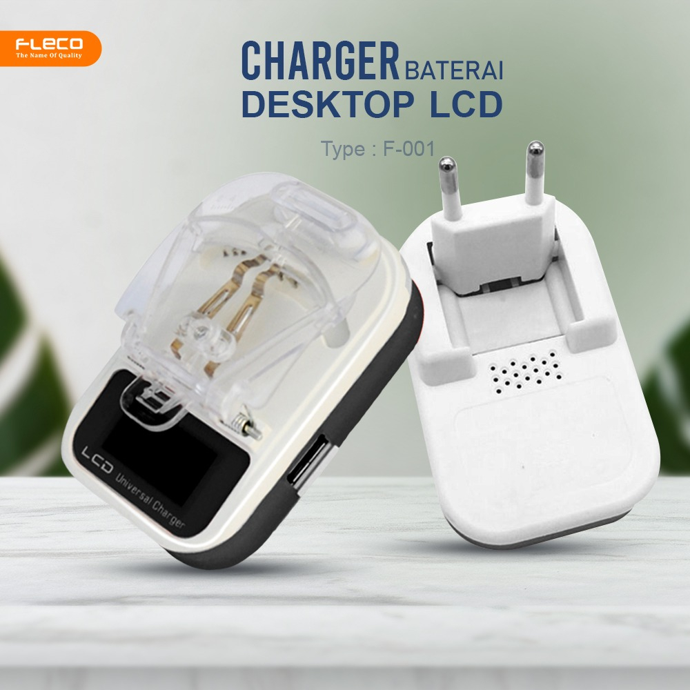 Desktop Charger LCD Charger USB Kodok Dekstop Lcd Universal Kaki Panjang F-001 FLECO