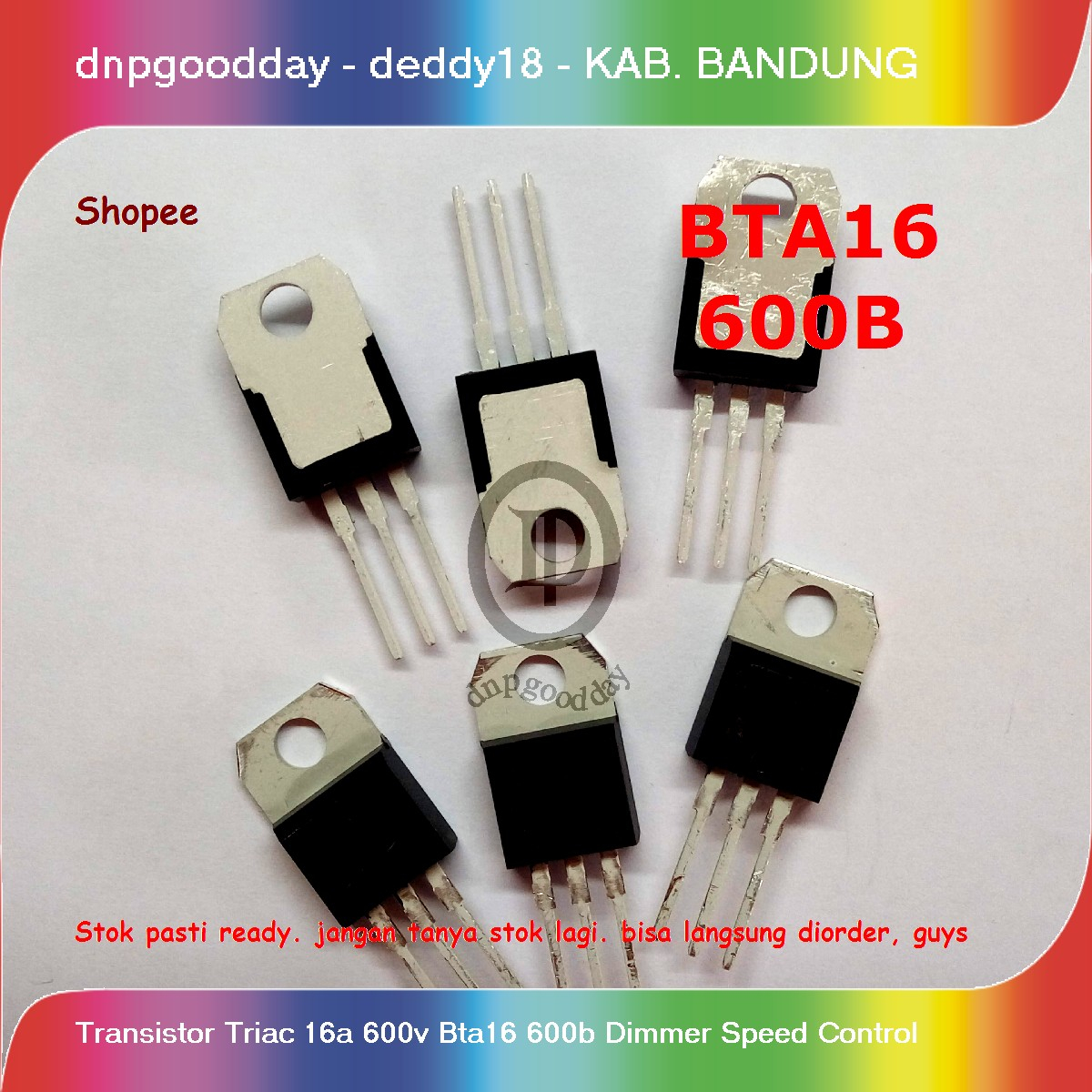 Transistor Triac  16a 600v Bta16 600b Dimmer Speed Control