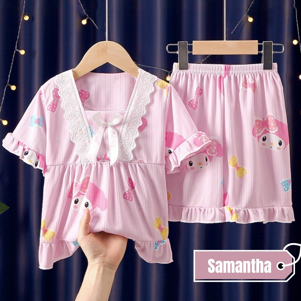 RG Setelan Baju Anak Perempuan HP ( 4 - 6 Tahun ) Bahan Katun Silk / Setelan Dress Anak Perempuan / Setelan Anak Karakter / Setelan Import