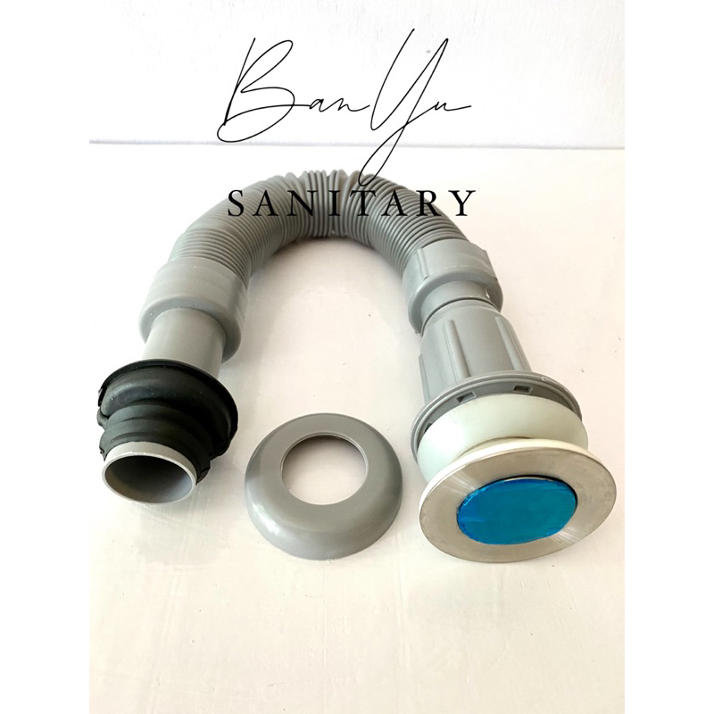 Avur Wastafel + Slang Magic Kitz Pencet PVC Avur Pembuangan Wastafel