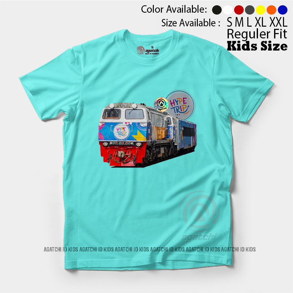 Baju Kaos Atasan Anak Laki - Laki Agatchi Kereta Api Indonesia KAI Hype Trip - KAI Liburan