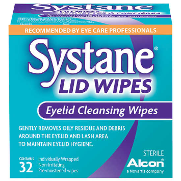 32 Wipes Systane Lid Wipes (Eyelid cleansing wipes) isi 32