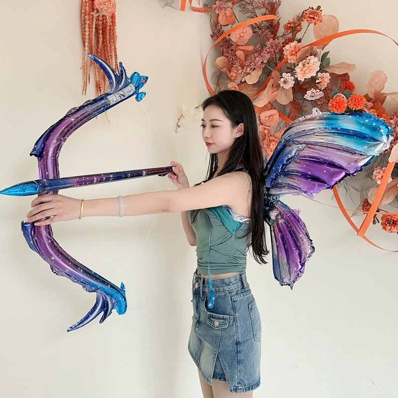 BALON SAYAP ROKET 106x57 CM /BALON FOIL SAYAP KUPU-KUPU 110x80 CM / Balon Sayap Hewan Kupu-Kupu Cantik Dekorasi Pesta Ulang Tahun