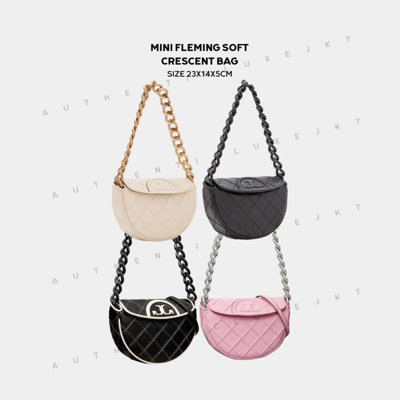 [READY] TB MINI FLEMING SOFT CRESCENT BAG